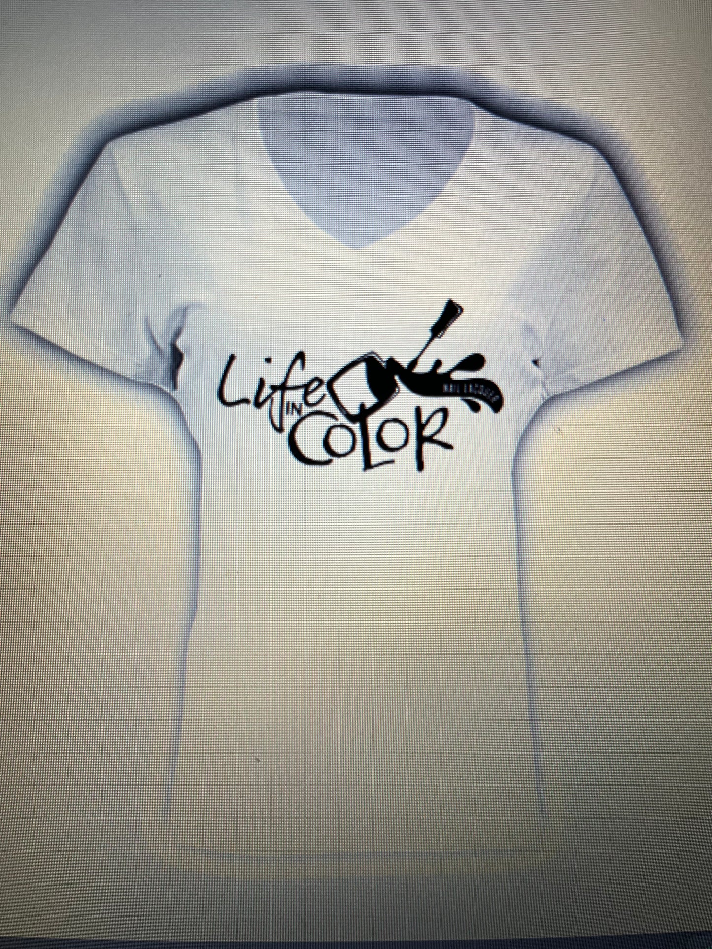 Life In Color V-neck T-shirt